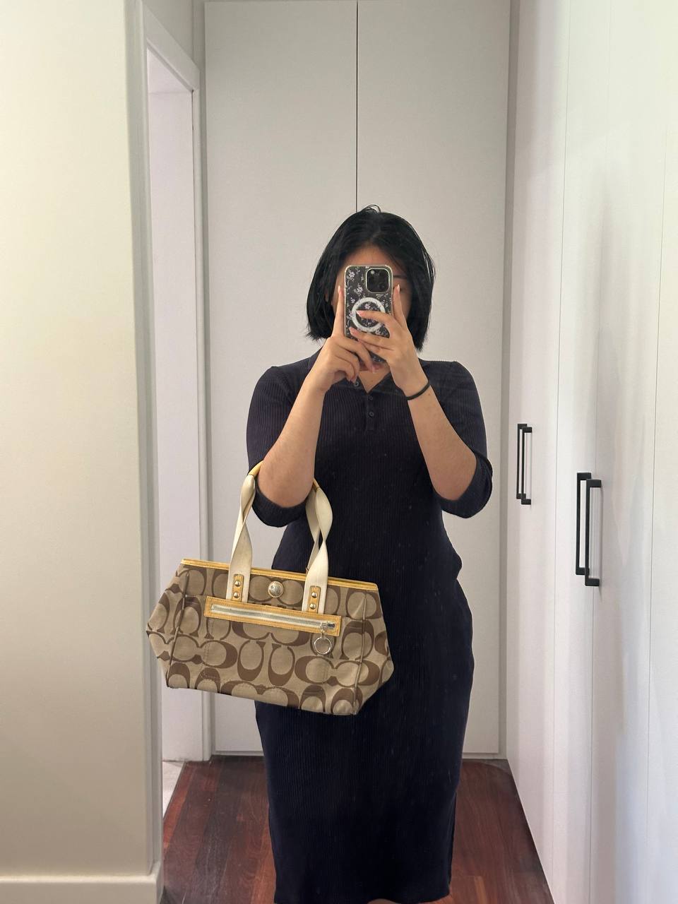Authentic Vintage Coach Signature Tote Bag