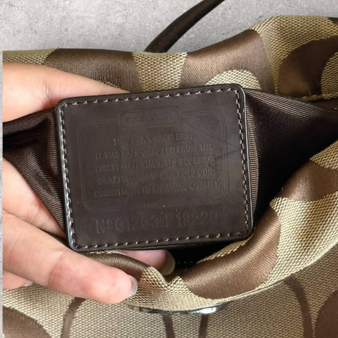 Authentic Vintage Coach Signature Shoulder/Crossbody Bag