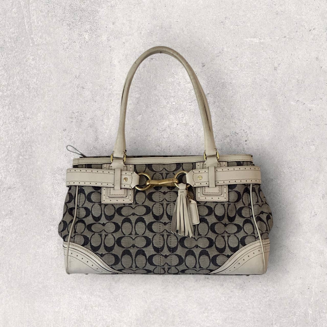 Authentic Vintage Coach Hamptons Denim Tote Bag