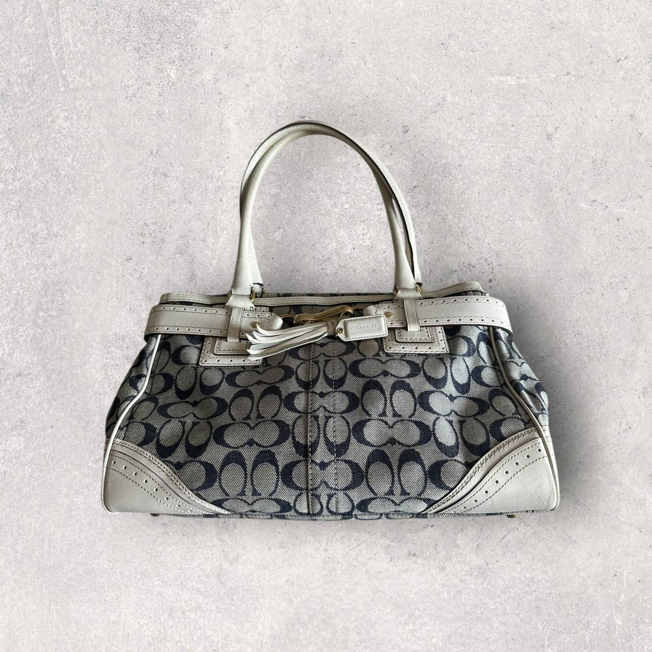 Authentic Vintage Coach Hamptons Denim Tote Bag