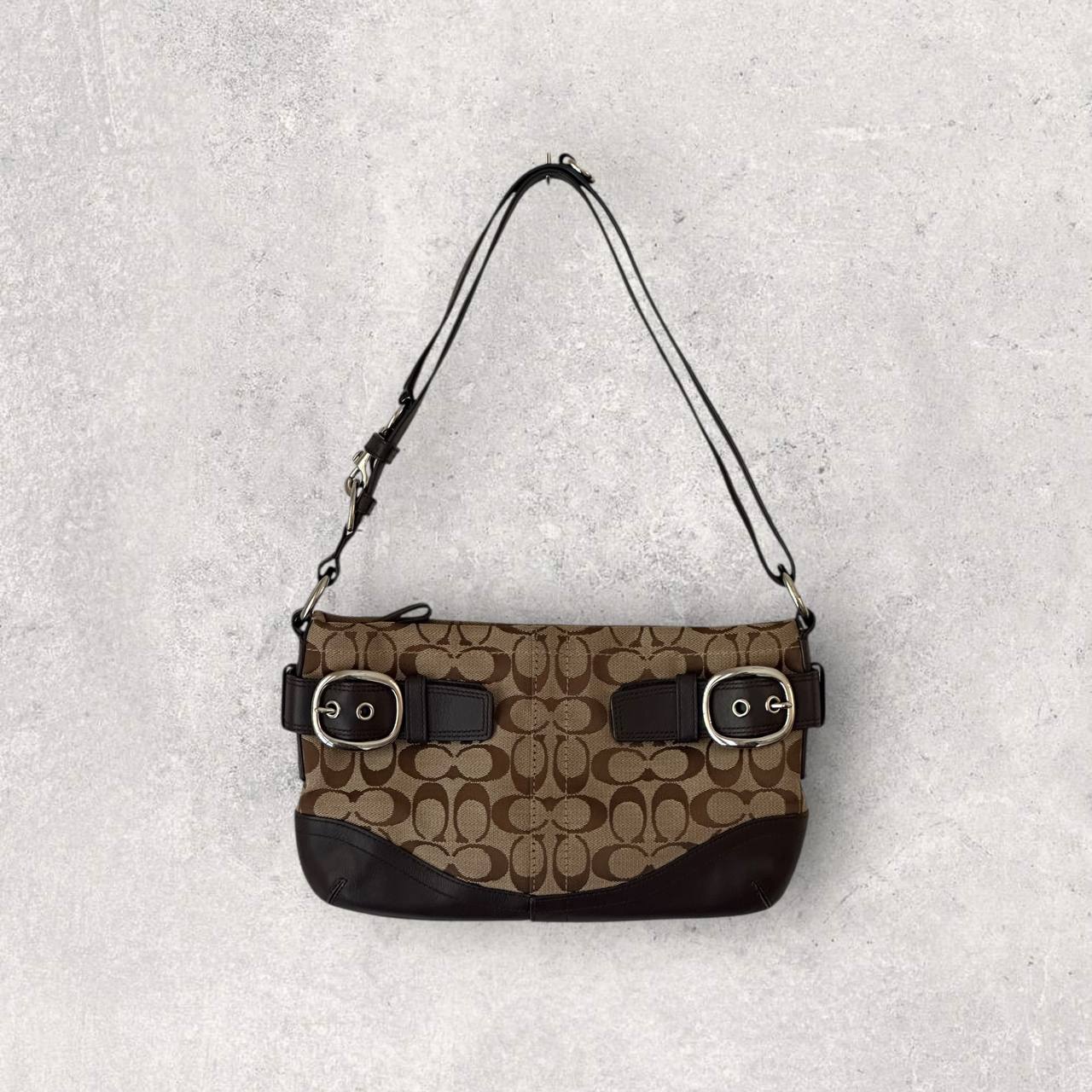 Authentic Vintage Coach Signature Shoulder/Crossbody Bag