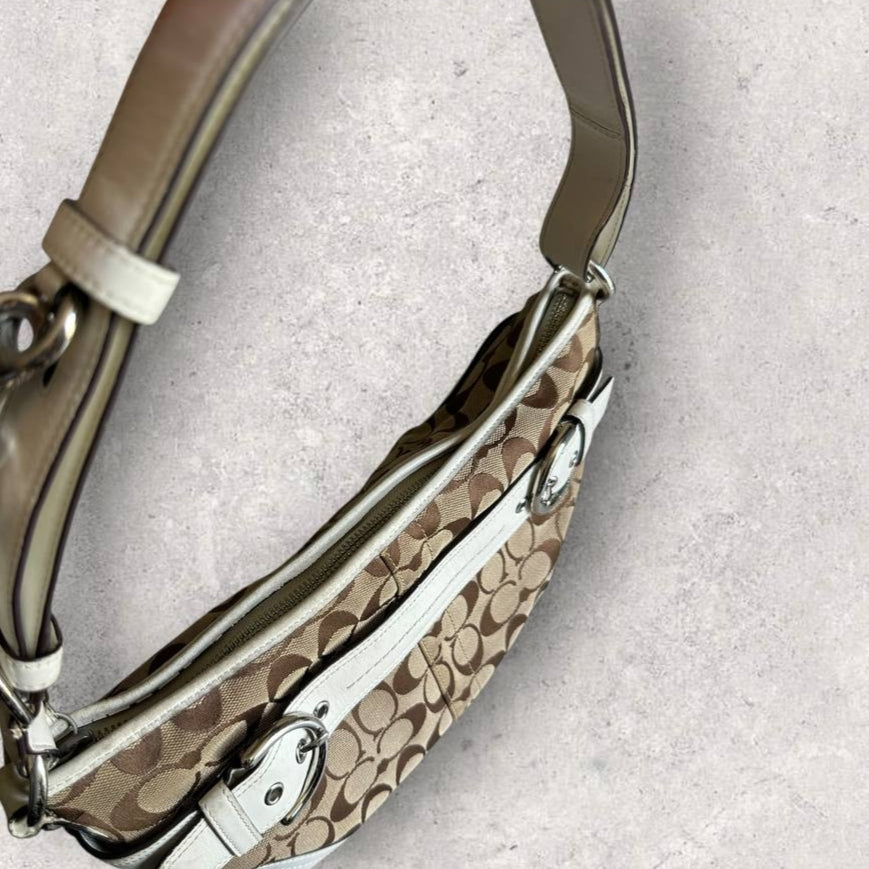 Authentic Vintage Coach Signature Shoulder/Crossbody Bag
