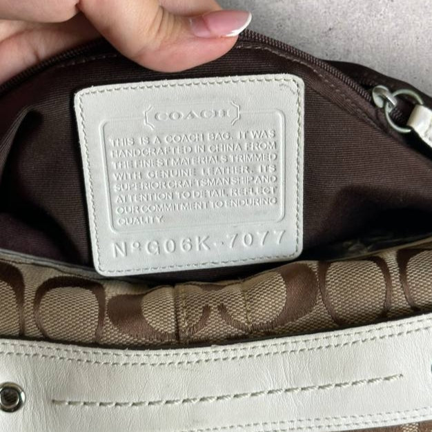 Authentic Vintage Coach Signature Shoulder/Crossbody Bag