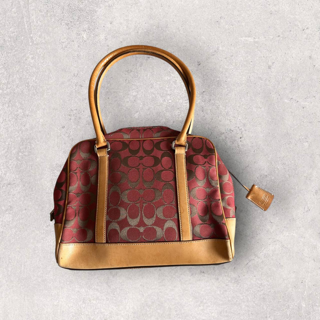 Authentic Vintage Coach Signature Bowling Bag