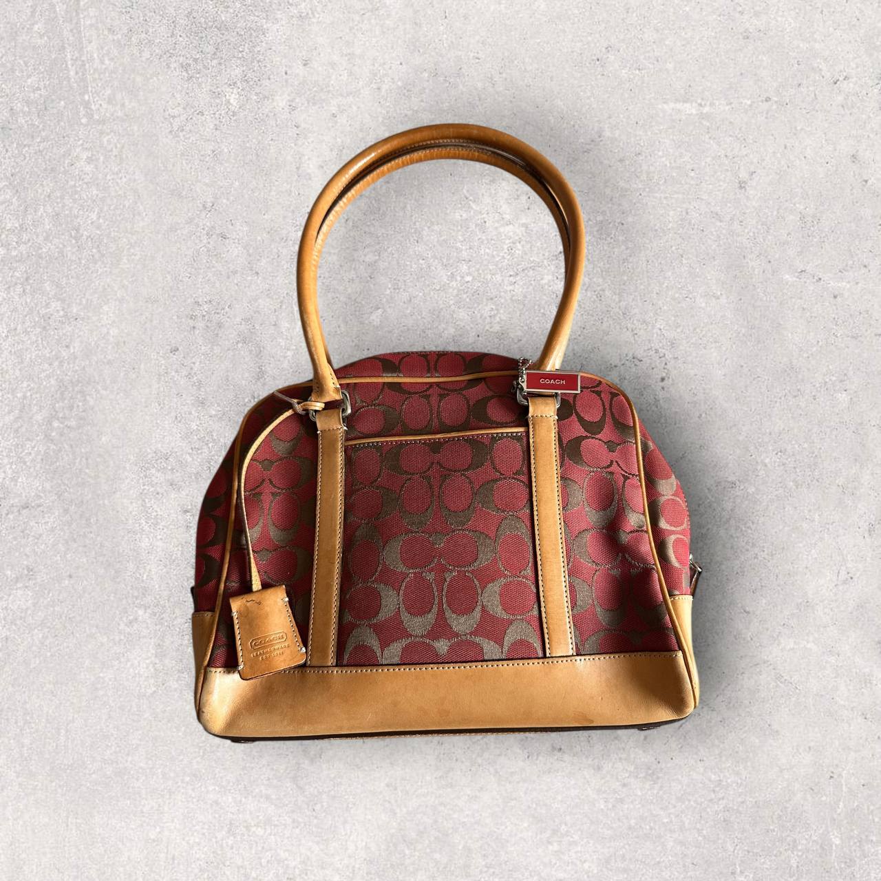 Authentic Vintage Coach Signature Bowling Bag