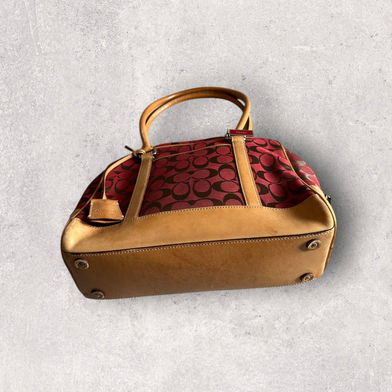 Authentic Vintage Coach Signature Bowling Bag