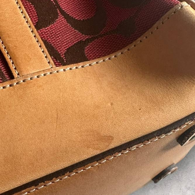 Authentic Vintage Coach Signature Bowling Bag