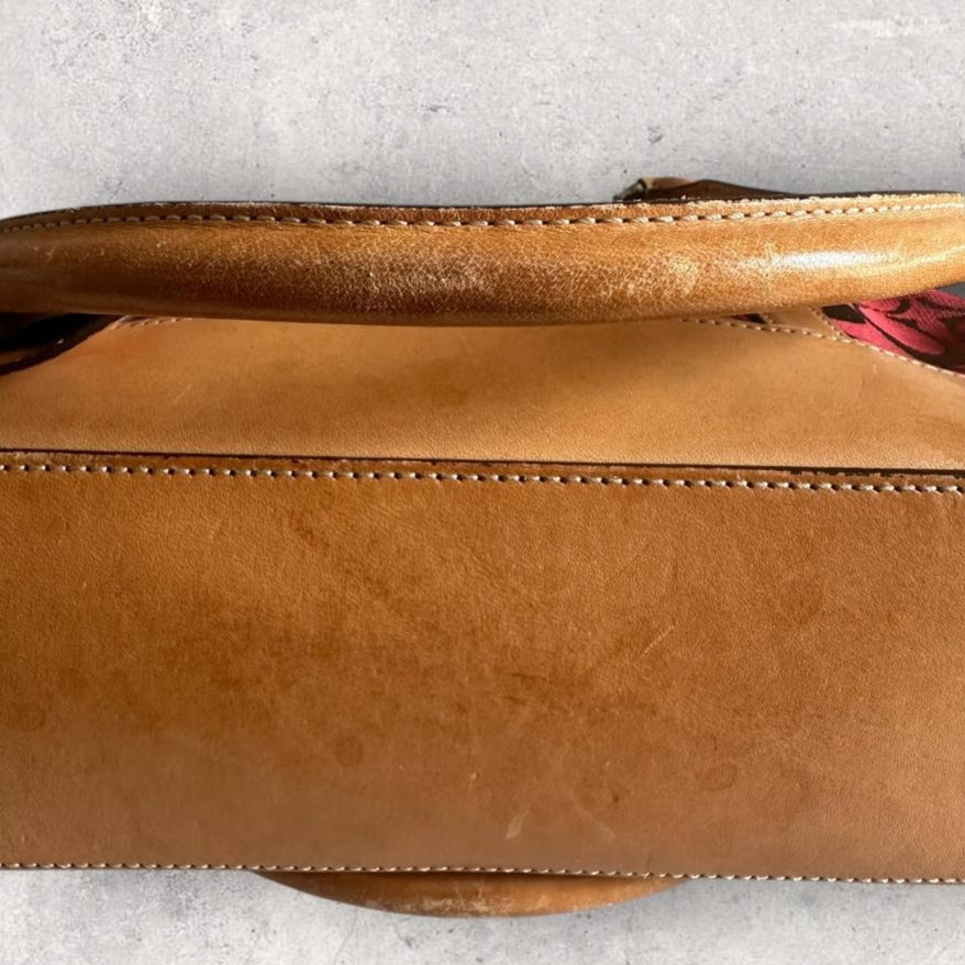 Authentic Vintage Coach Signature Bowling Bag