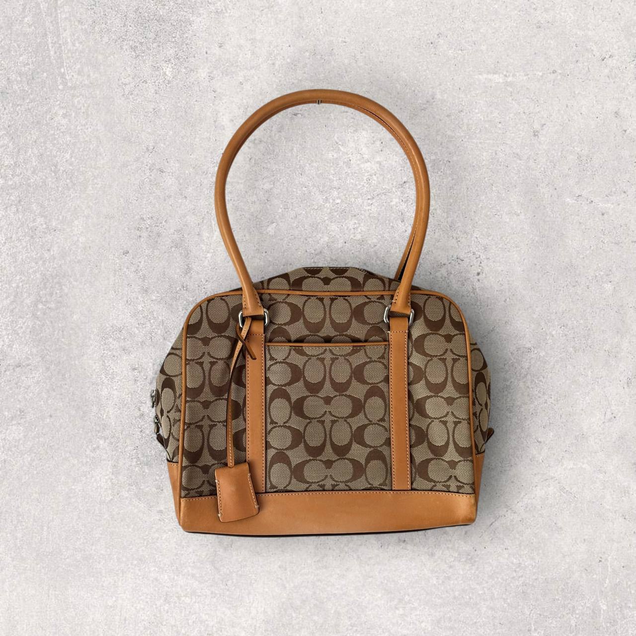 Authentic Vintage Coach Signature Bowling Bag
