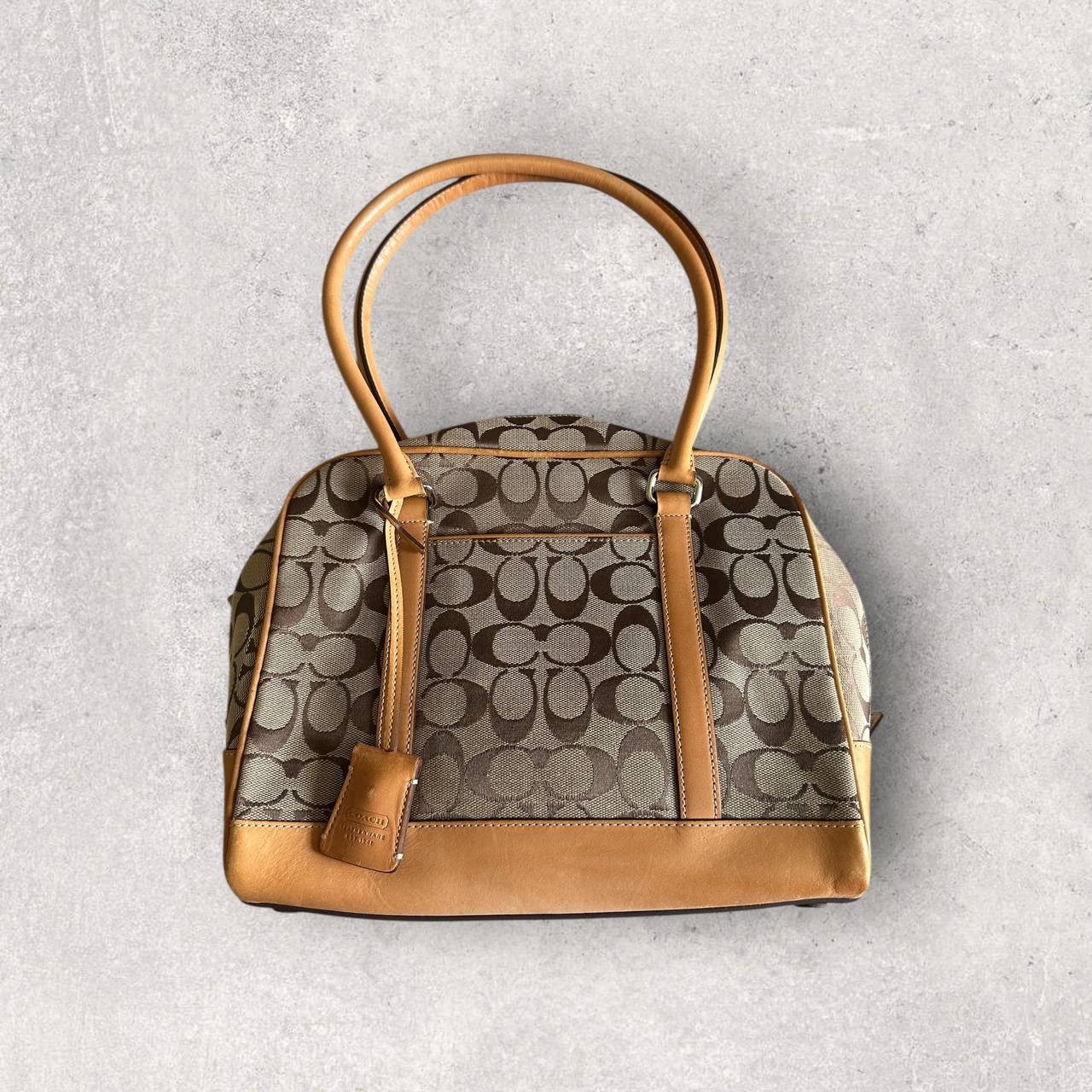 Authentic Vintage Coach Signature Bowling Bag
