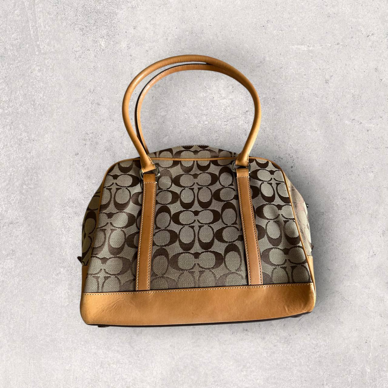 Authentic Vintage Coach Signature Bowling Bag