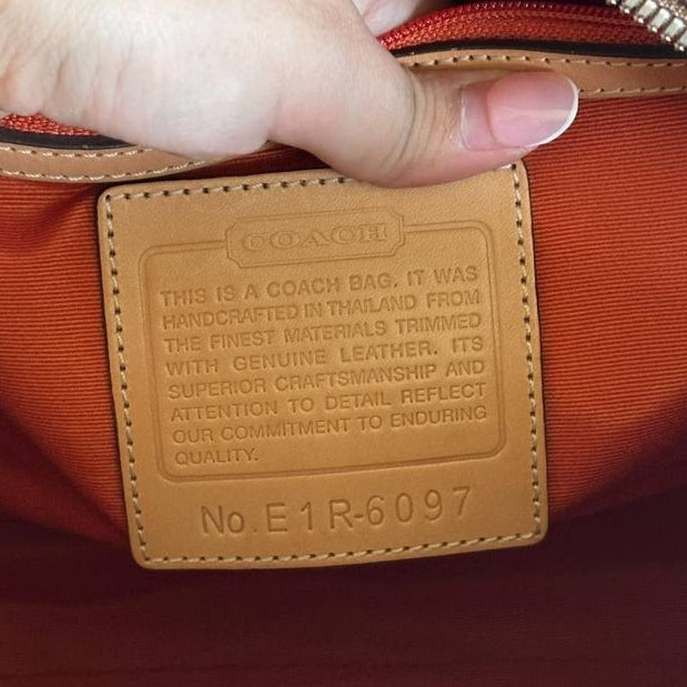 Authentic Vintage Coach Signature Bowling Bag
