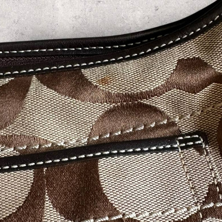 Authentic Vintage Coach Signature Hobo Bag
