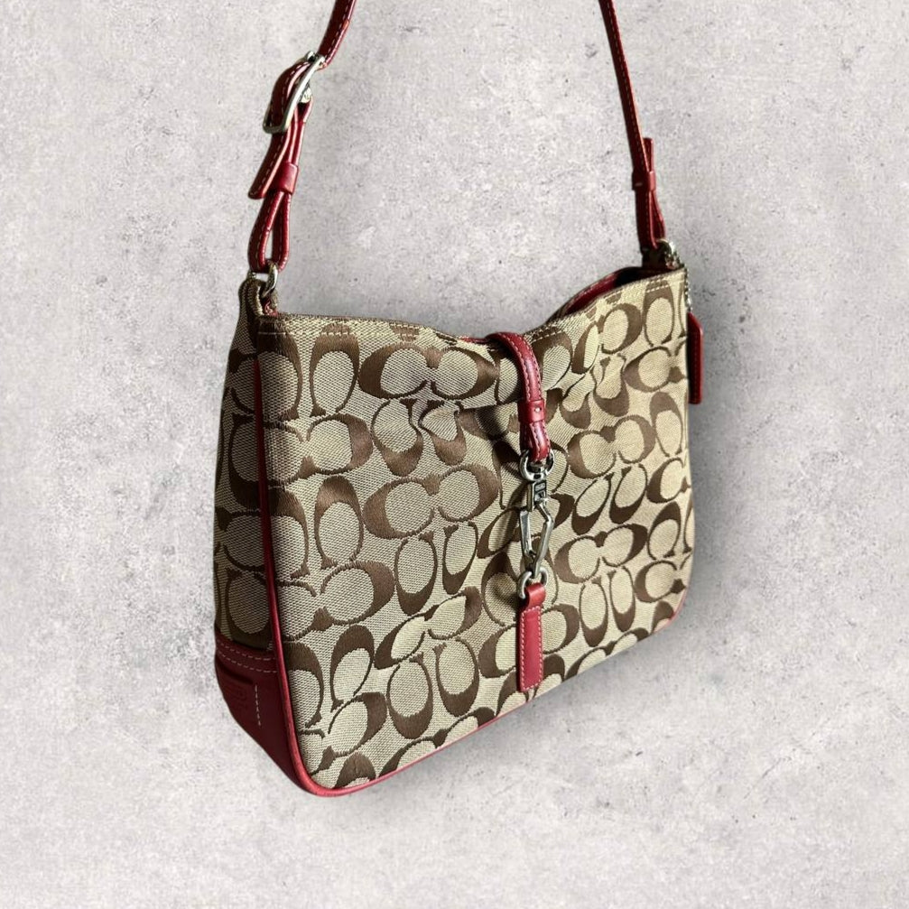 Authentic Vintage Coach Hamptons Signature Shoulder Bag