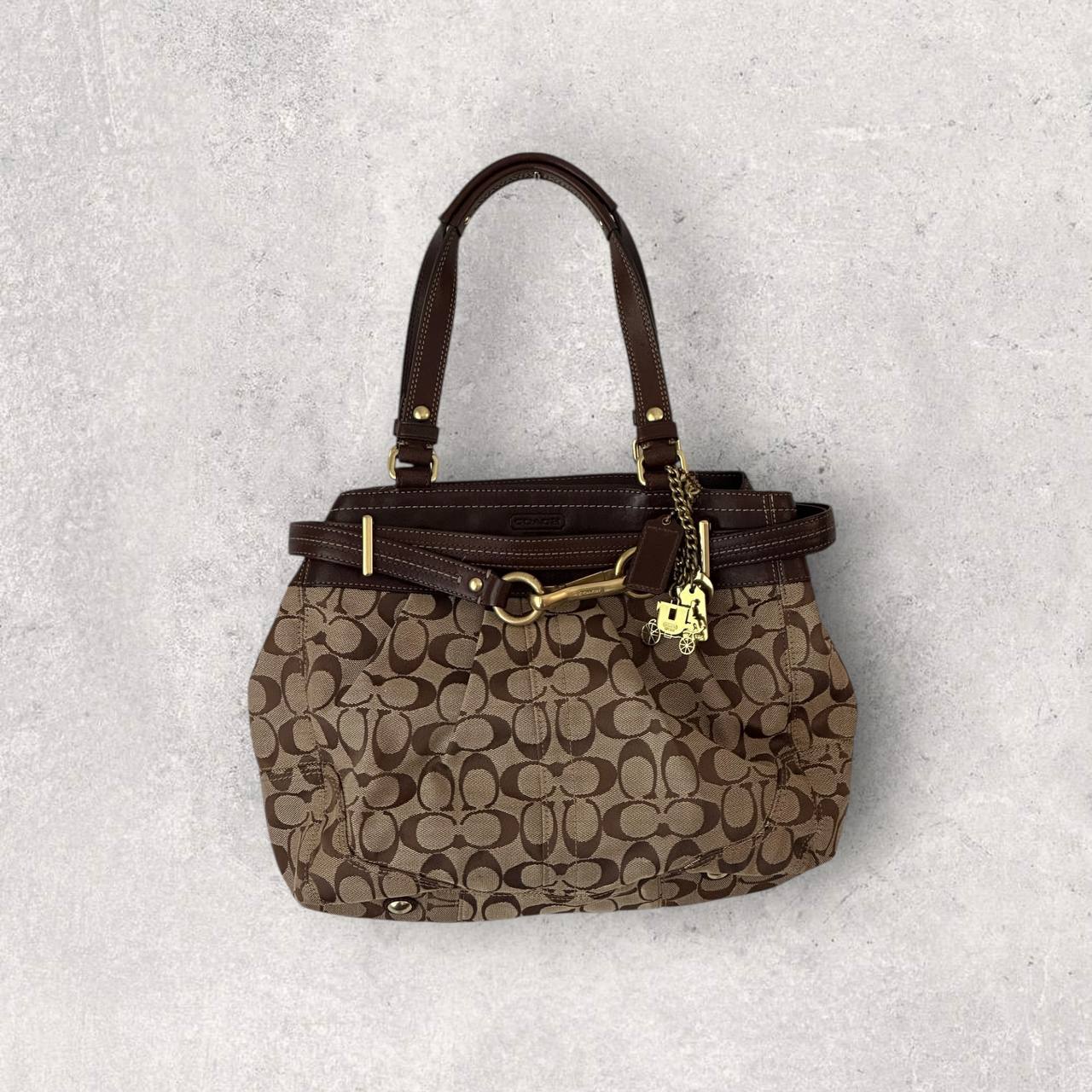 Authentic Vintage Coach Hamptons Signature Shoulder Bag