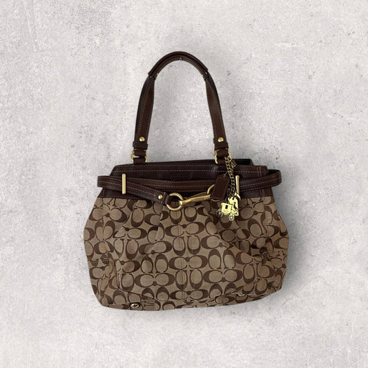 Authentic Vintage Coach Hamptons Signature Shoulder Bag