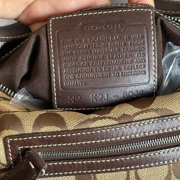 Authentic Vintage Coach Signature Shoulder Bag
