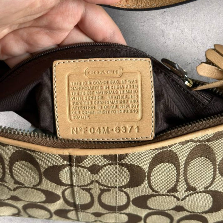 Authentic Vintage Coach Signature Shoulder Bag
