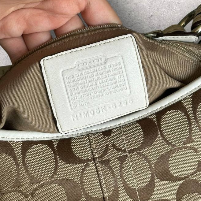 Authentic Vintage Coach Signature Hobo Bag