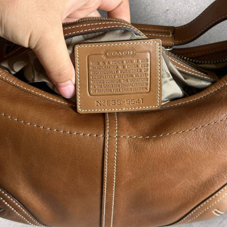 Authentic Vintage Coach Leather Hobo Bag