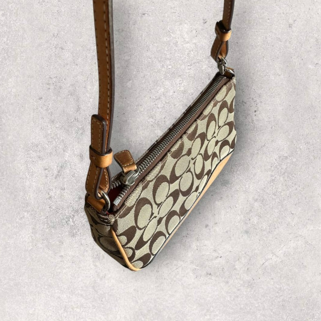 Authentic Vintage Coach Demi Signature Shoulder Bag