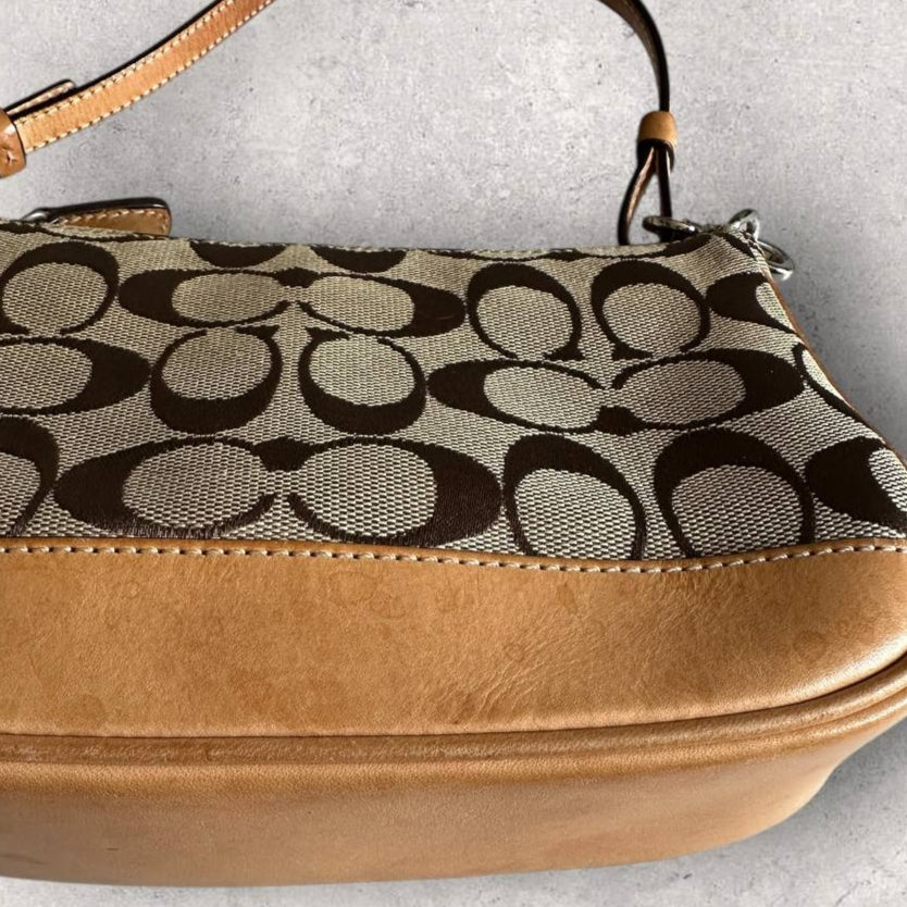 Authentic Vintage Coach Demi Signature Shoulder Bag