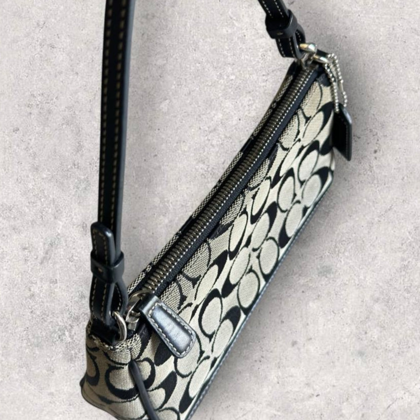 Authentic Vintage Coach Demi Signature Shoulder Bag