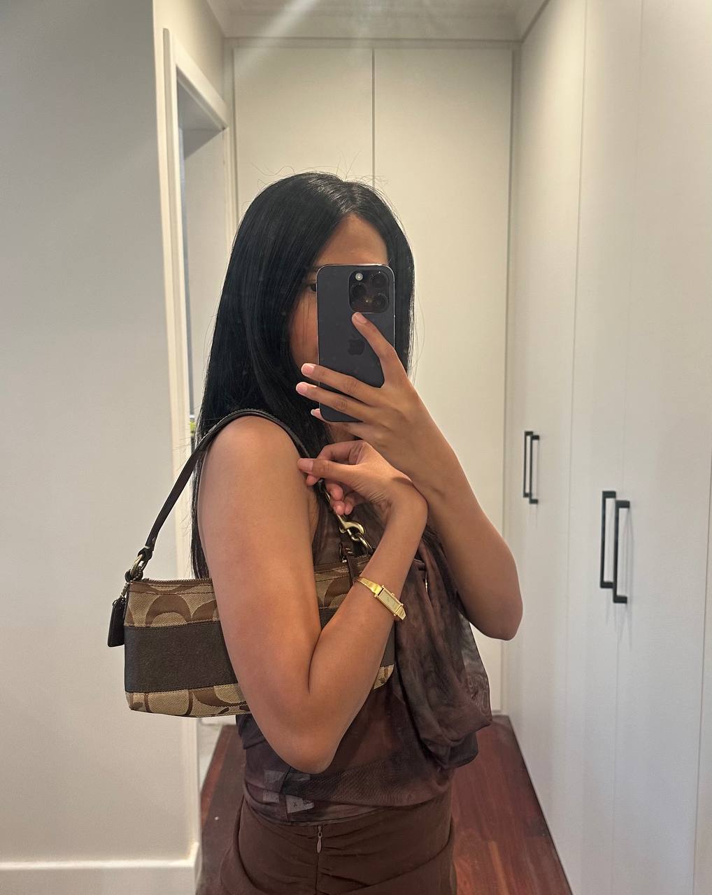 Authentic Vintage Coach Signature Shoulder Bag