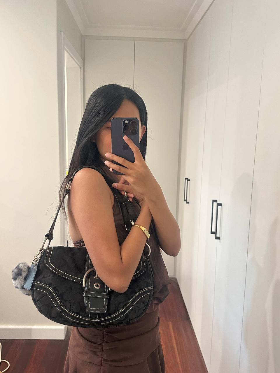 Authentic Vintage Coach Soho Signature Shoulder Bag