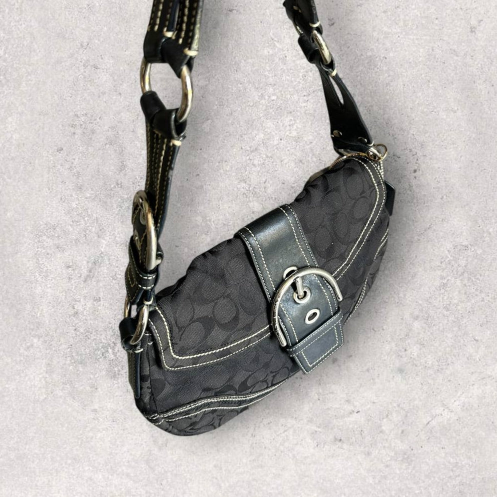 Authentic Vintage Coach Soho Signature Shoulder Bag