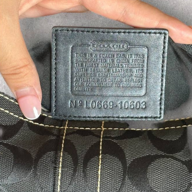 Authentic Vintage Coach Soho Signature Shoulder Bag