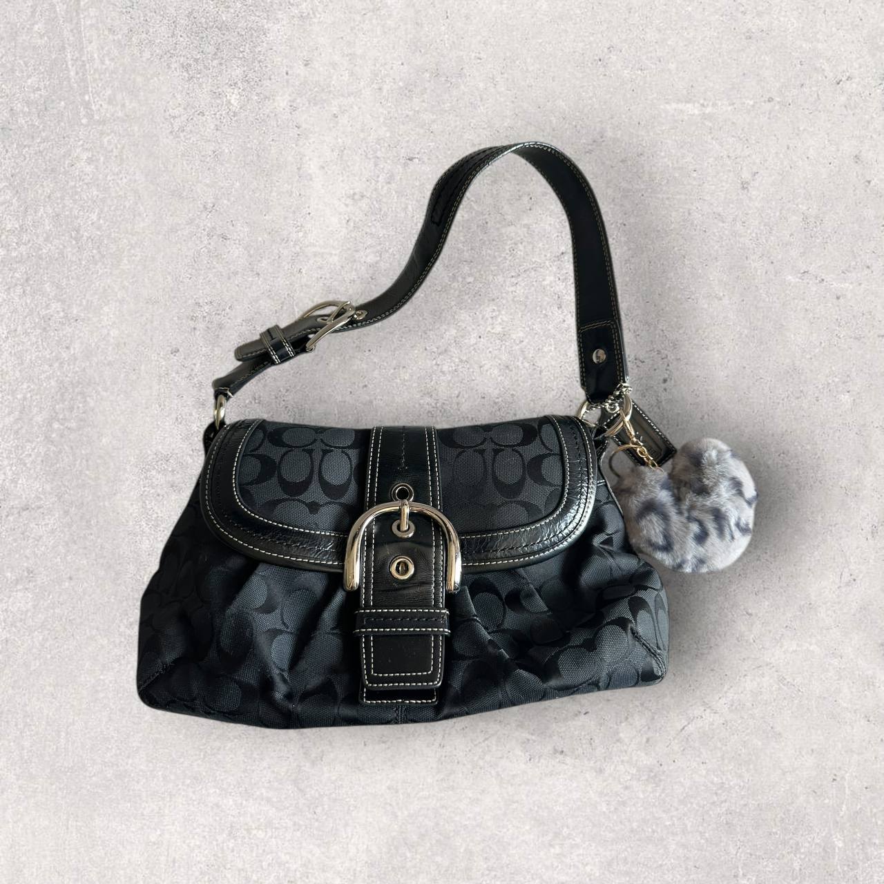 Authentic Vintage Coach Soho Signature Shoulder Bag