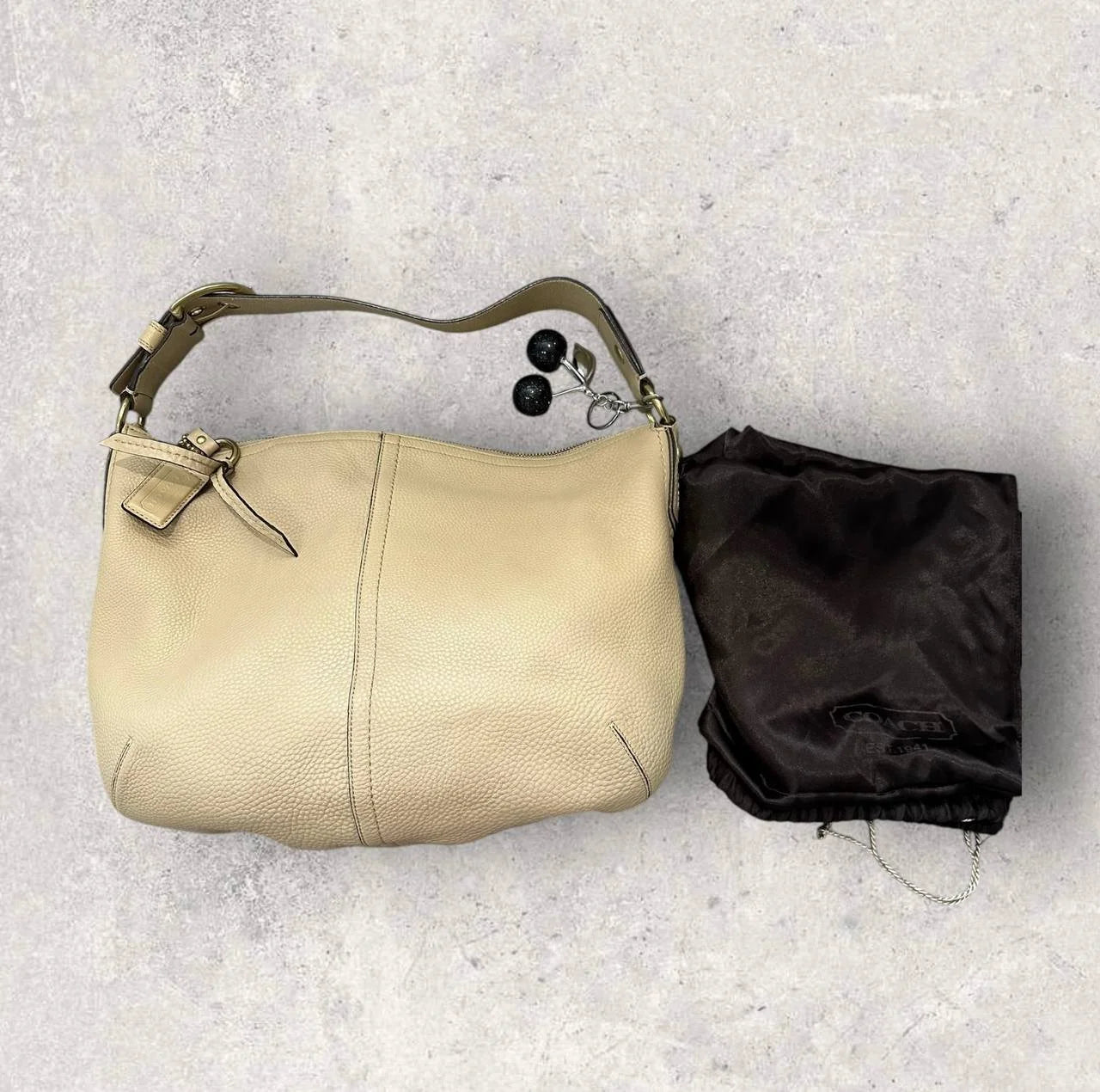 Authentic Coach Leather Hobo Bag