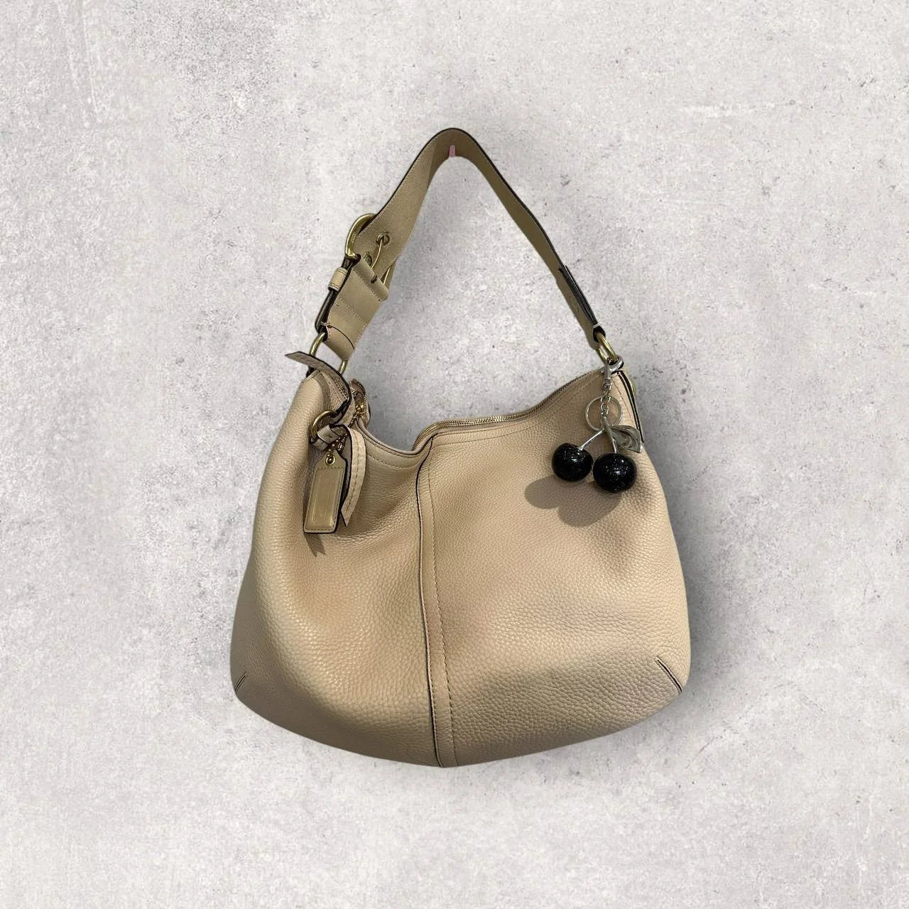 Authentic Coach Leather Hobo Bag