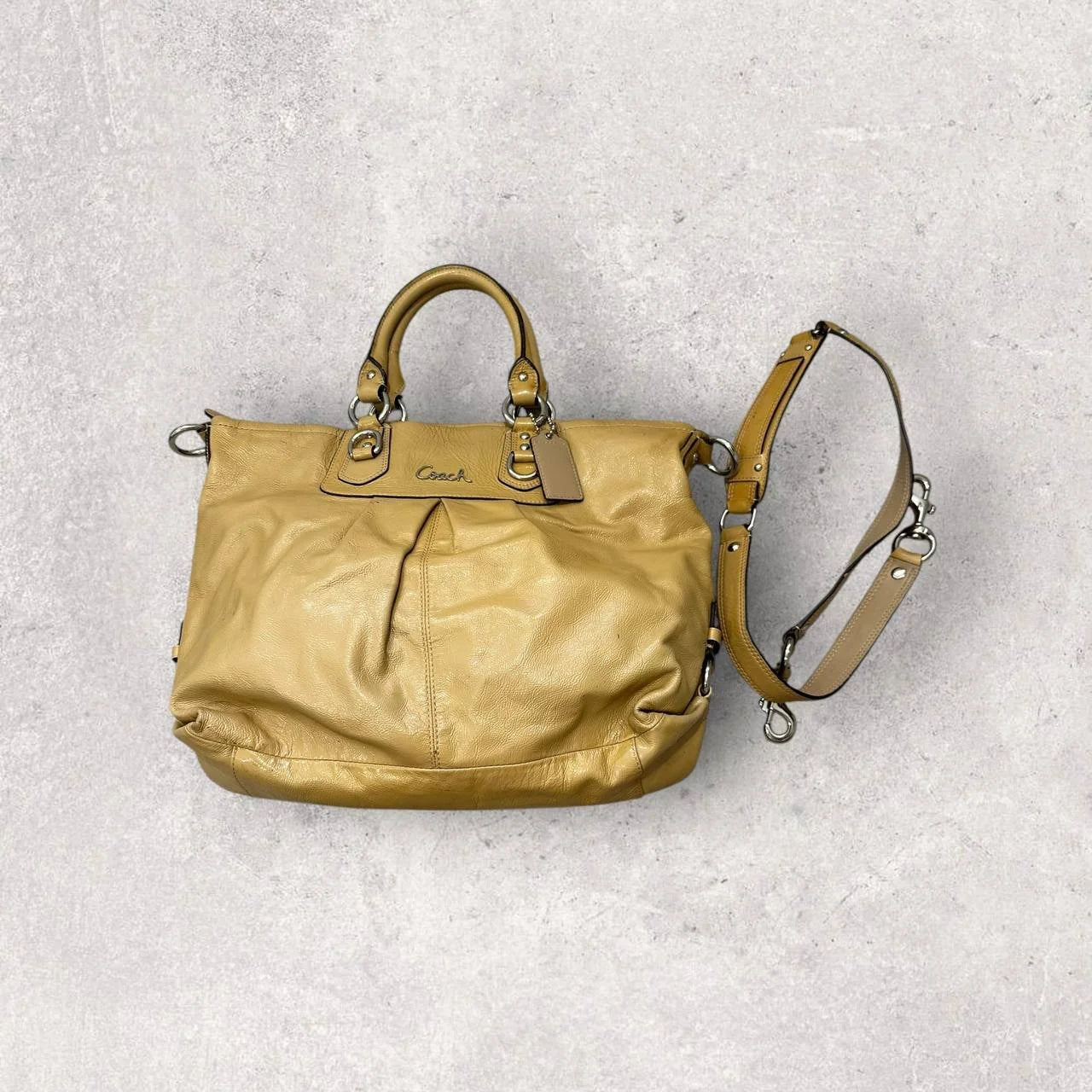 Authentic Vintage Coach Patent Leather Shoulder Bag