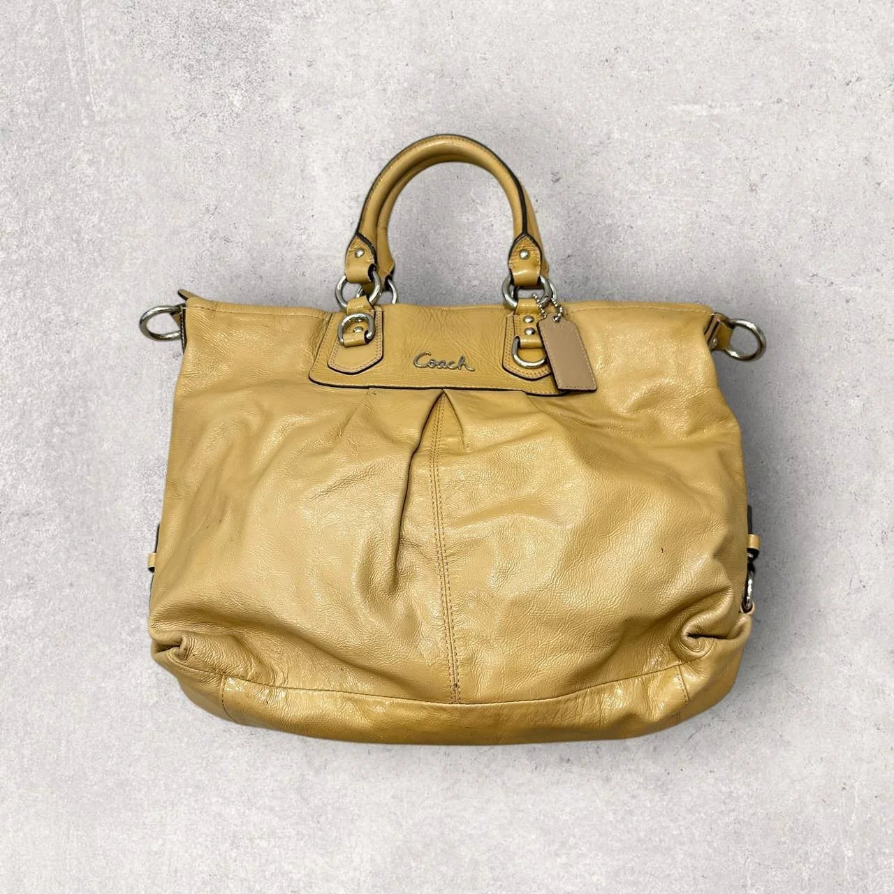 Authentic Vintage Coach Patent Leather Shoulder Bag