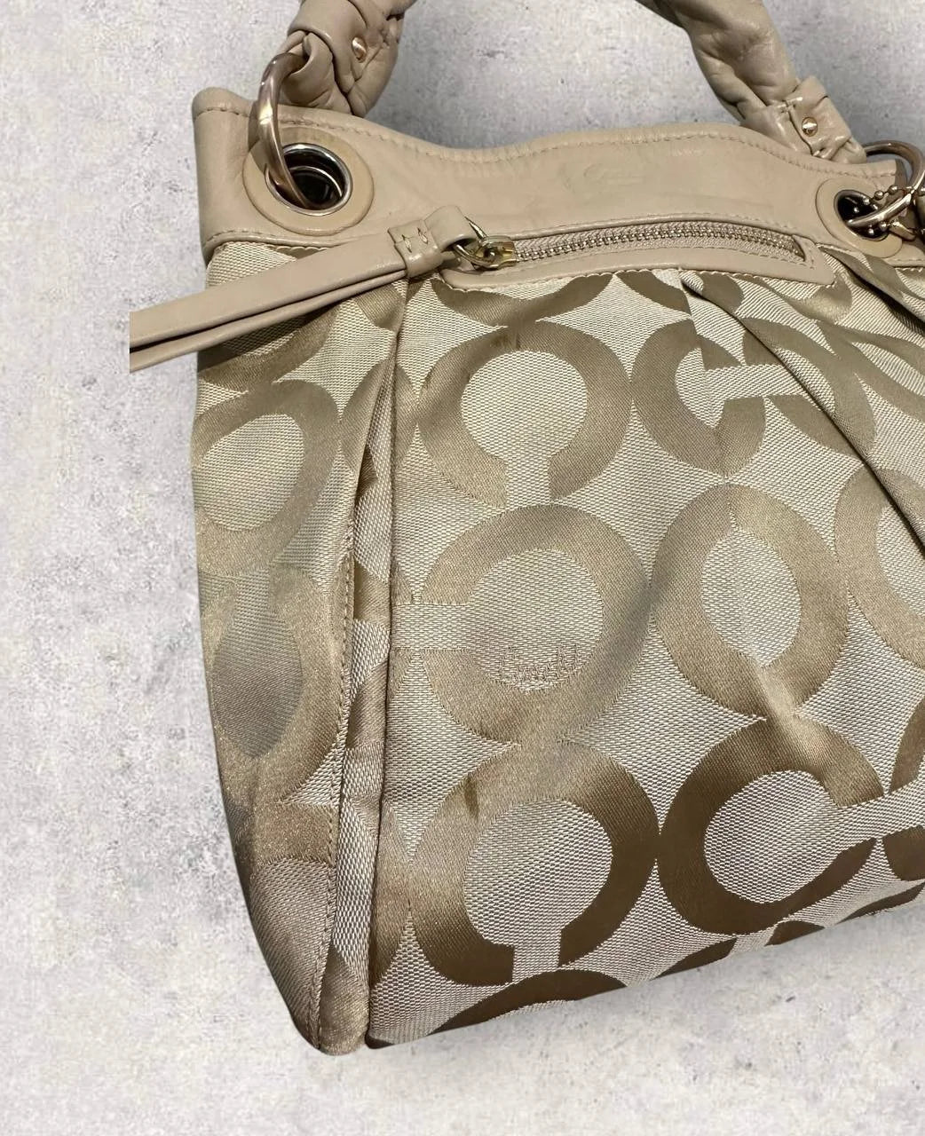 Authentic Vintage Coach Parker Op Art Shoulder Bag