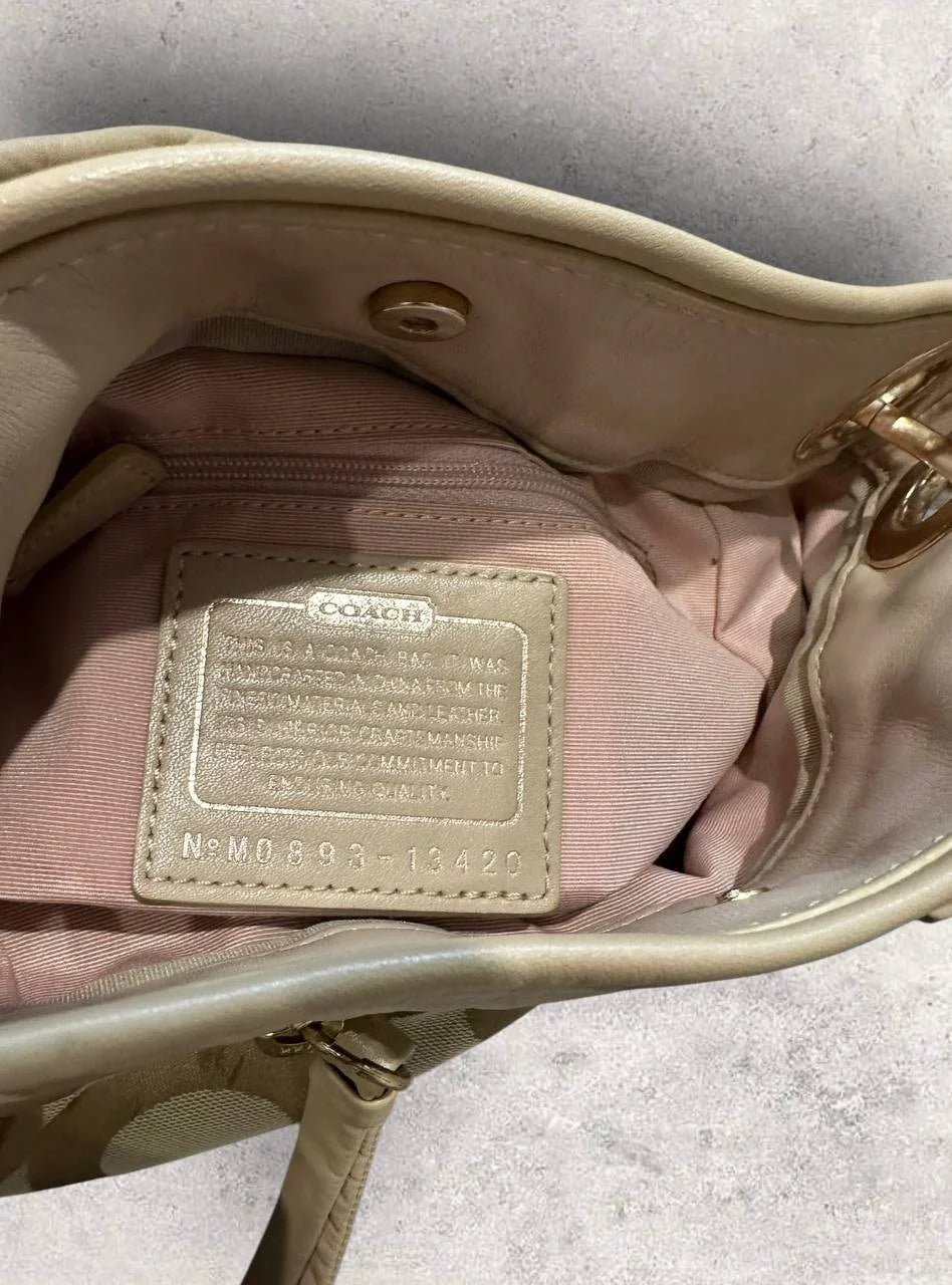 Authentic Vintage Coach Parker Op Art Shoulder Bag