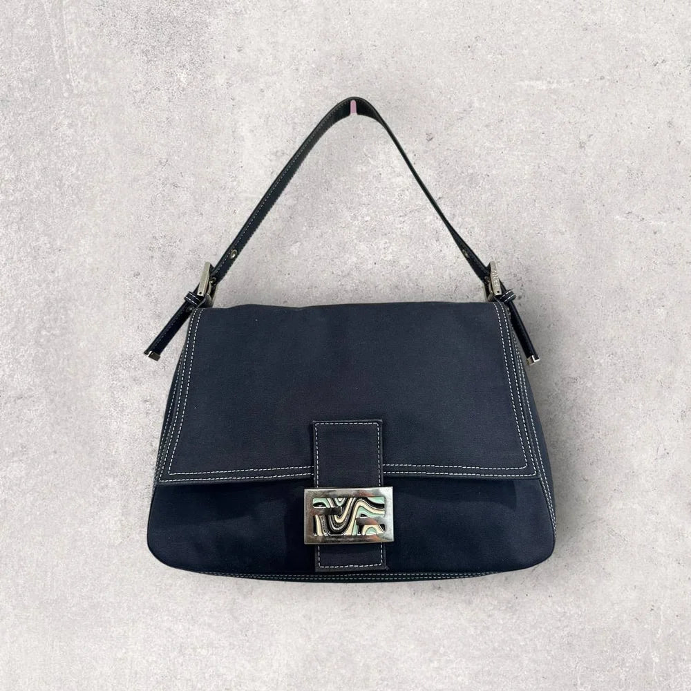Authentic Vintage Fendi MaMa Baguette Shoulder Bag
