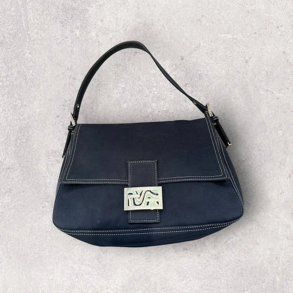 Authentic Vintage Fendi MaMa Baguette Shoulder Bag