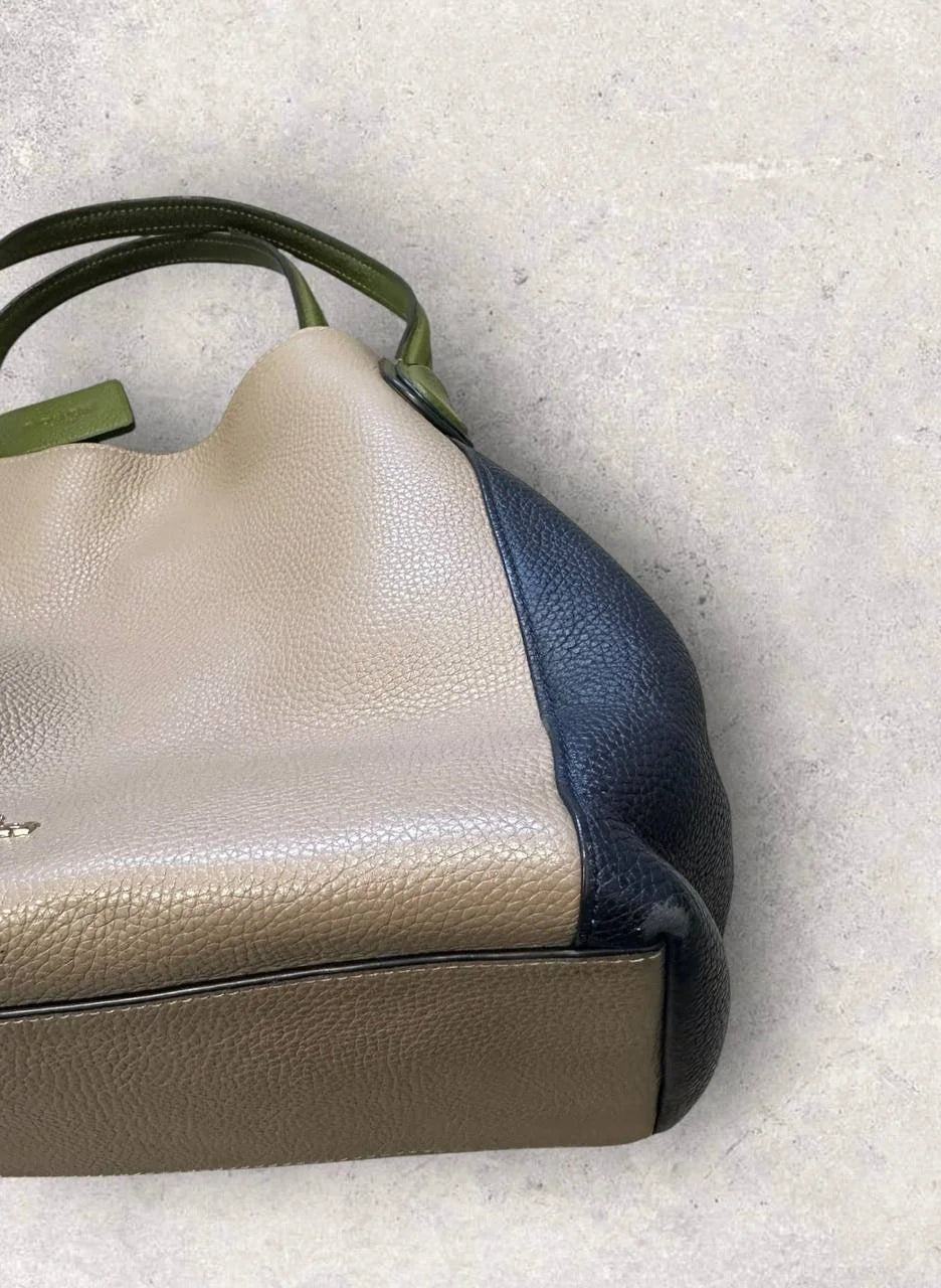 Authentic Vintage Coach Eddie Colourblock Satchle Bag