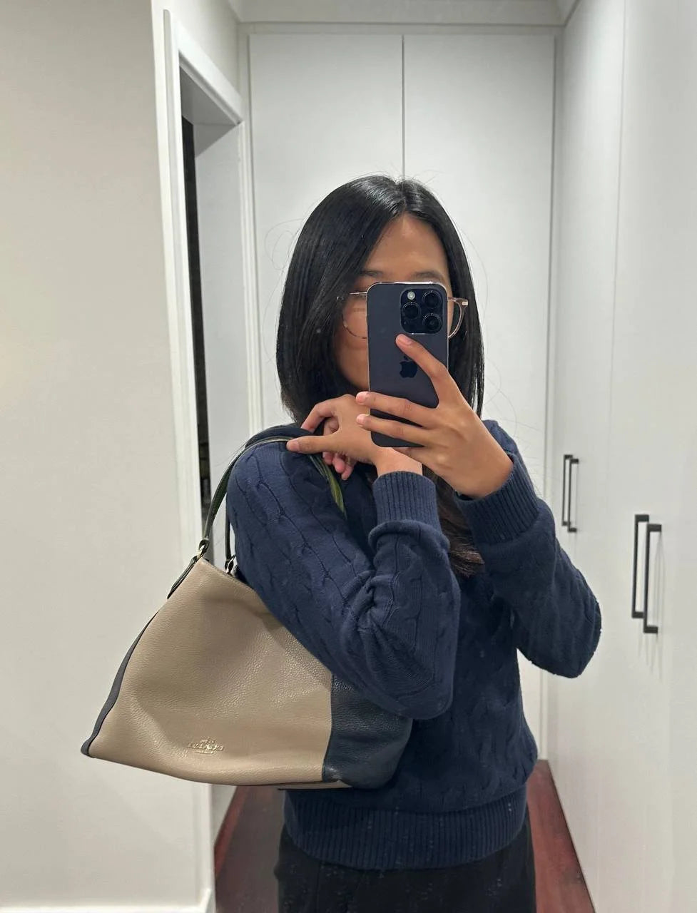 Authentic Vintage Coach Eddie Colourblock Satchle Bag