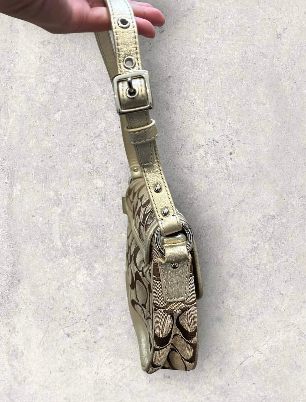 Authentic Vintage Coach Penny Signature Small Shoulder Bag