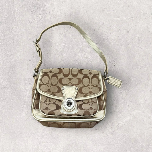 Authentic Vintage Coach Penny Signature Small Shoulder Bag