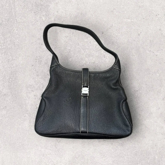 Authentic Vintage Ferragamo Leather Shoulder Bag