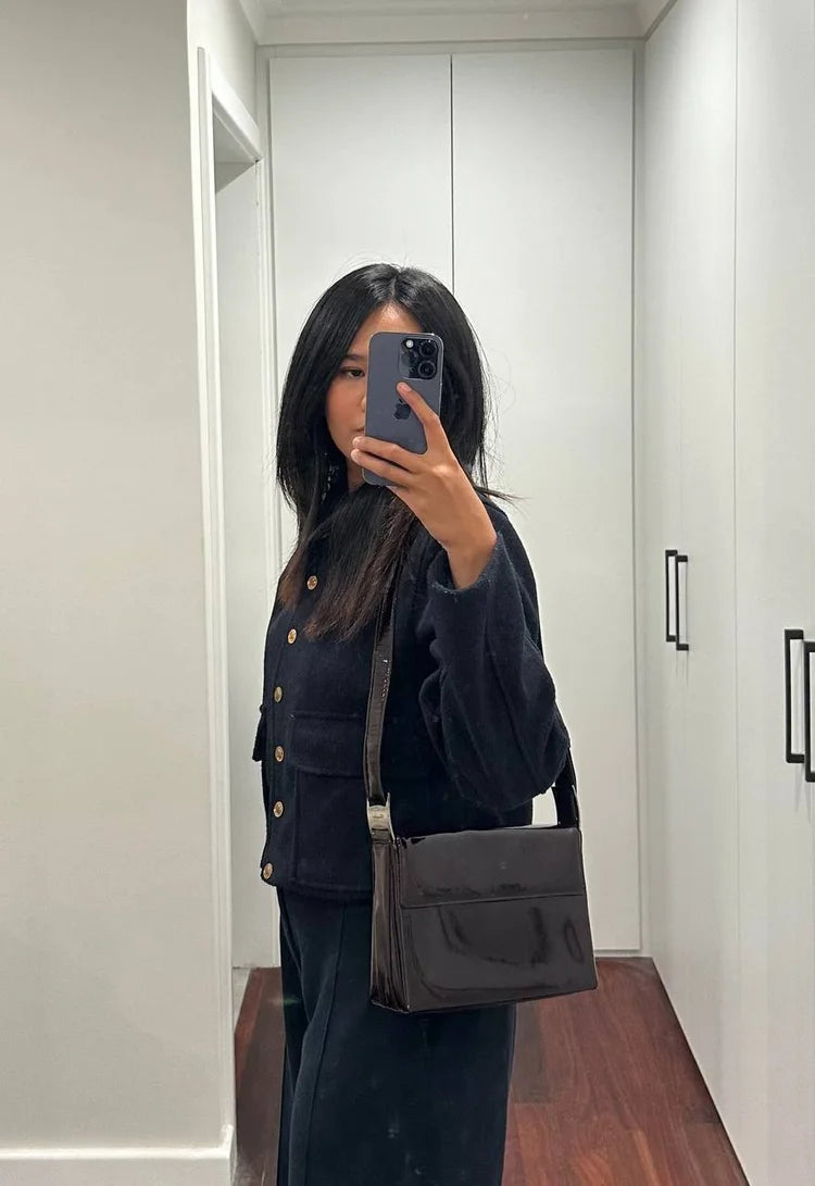 Authentic Vintage Ferragamo PVC Shoulder Bag