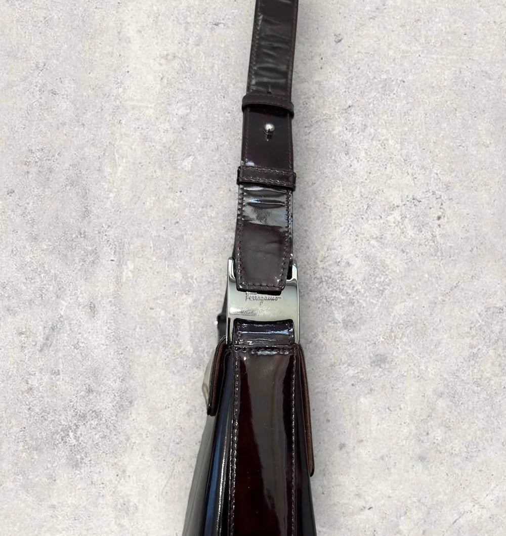 Authentic Vintage Ferragamo PVC Shoulder Bag