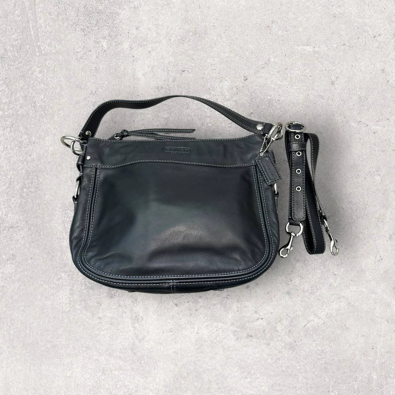 Authentic Vintage Coach Leather Buckle Bag