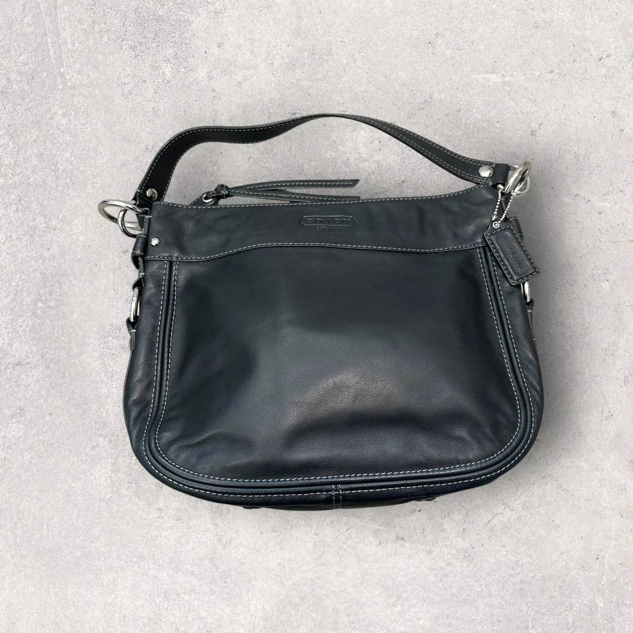 Authentic Vintage Coach Leather Buckle Bag