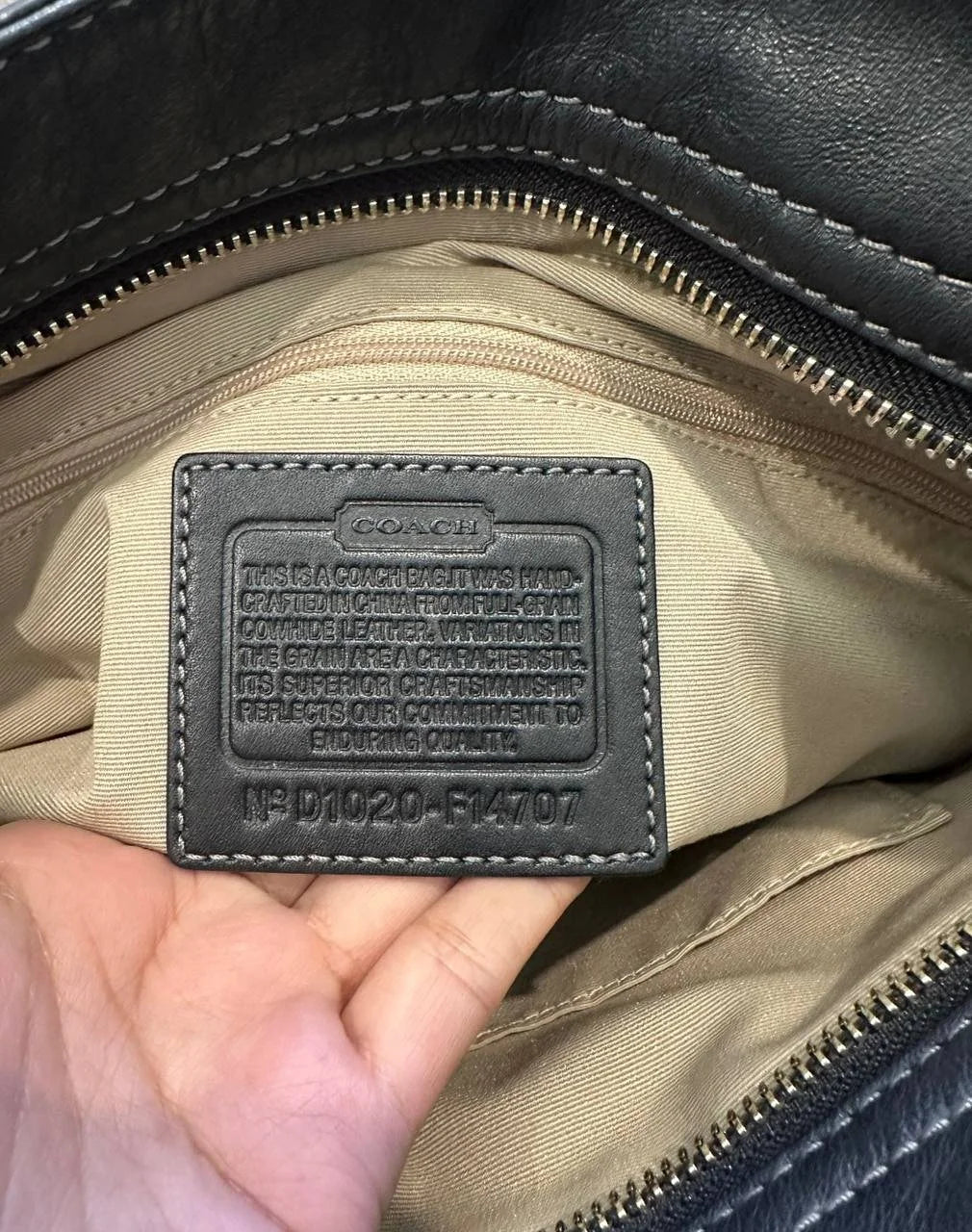 Authentic Vintage Coach Leather Buckle Bag